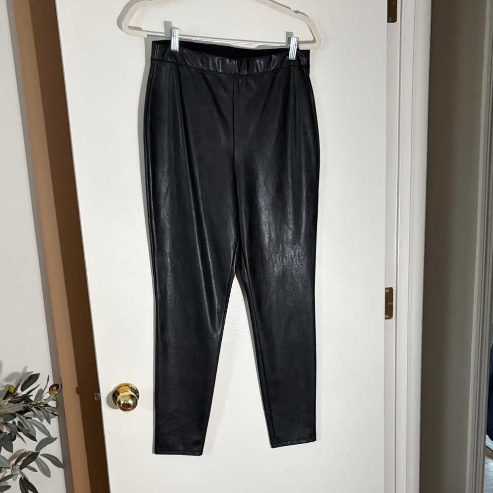 Express Black Faux Leather Pants